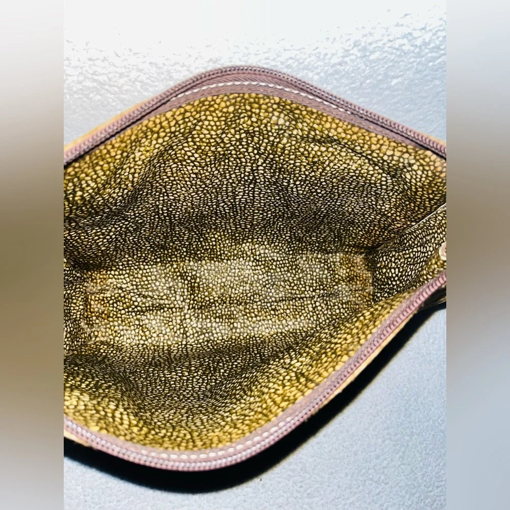Borbonese Quail Suede Clutch